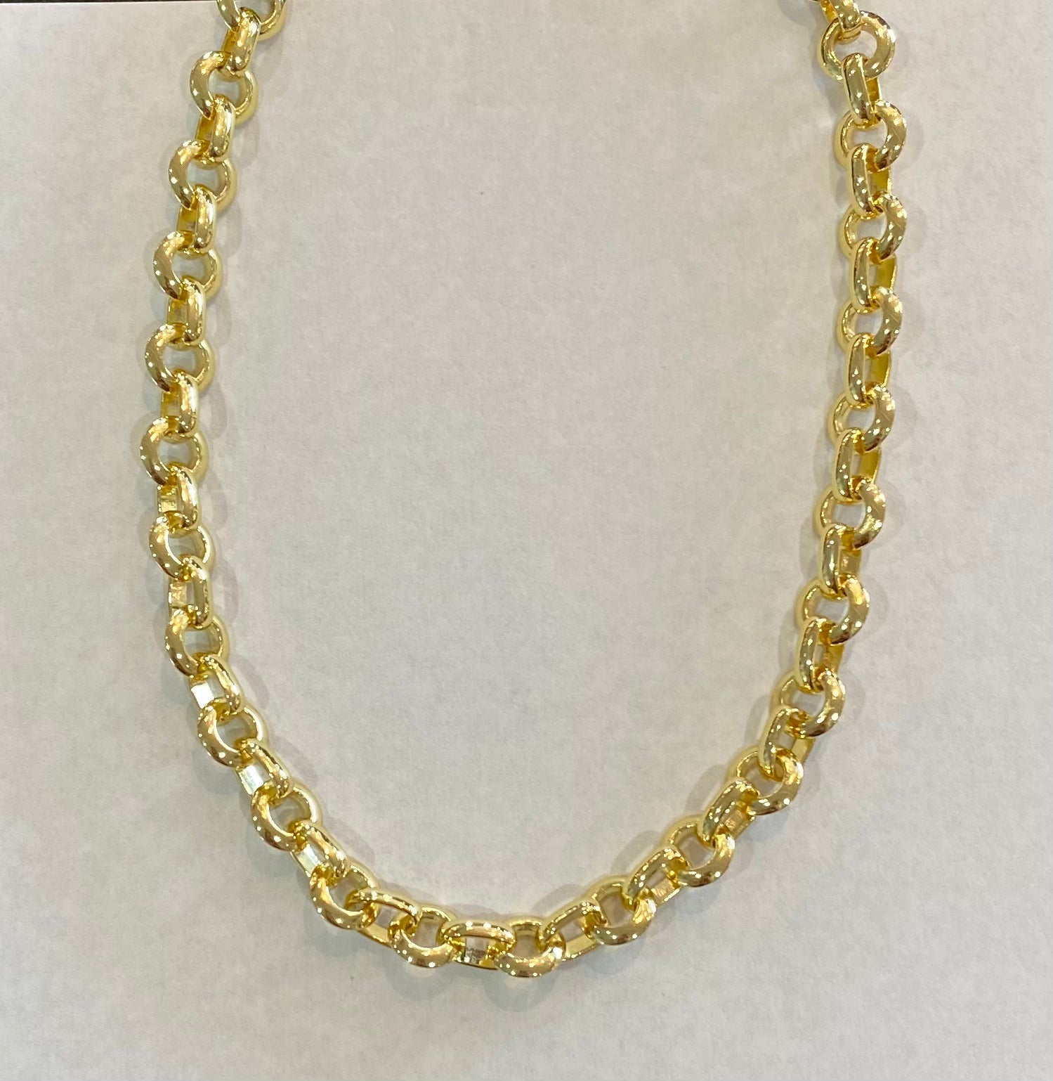 Chunky Circle Chain Necklace