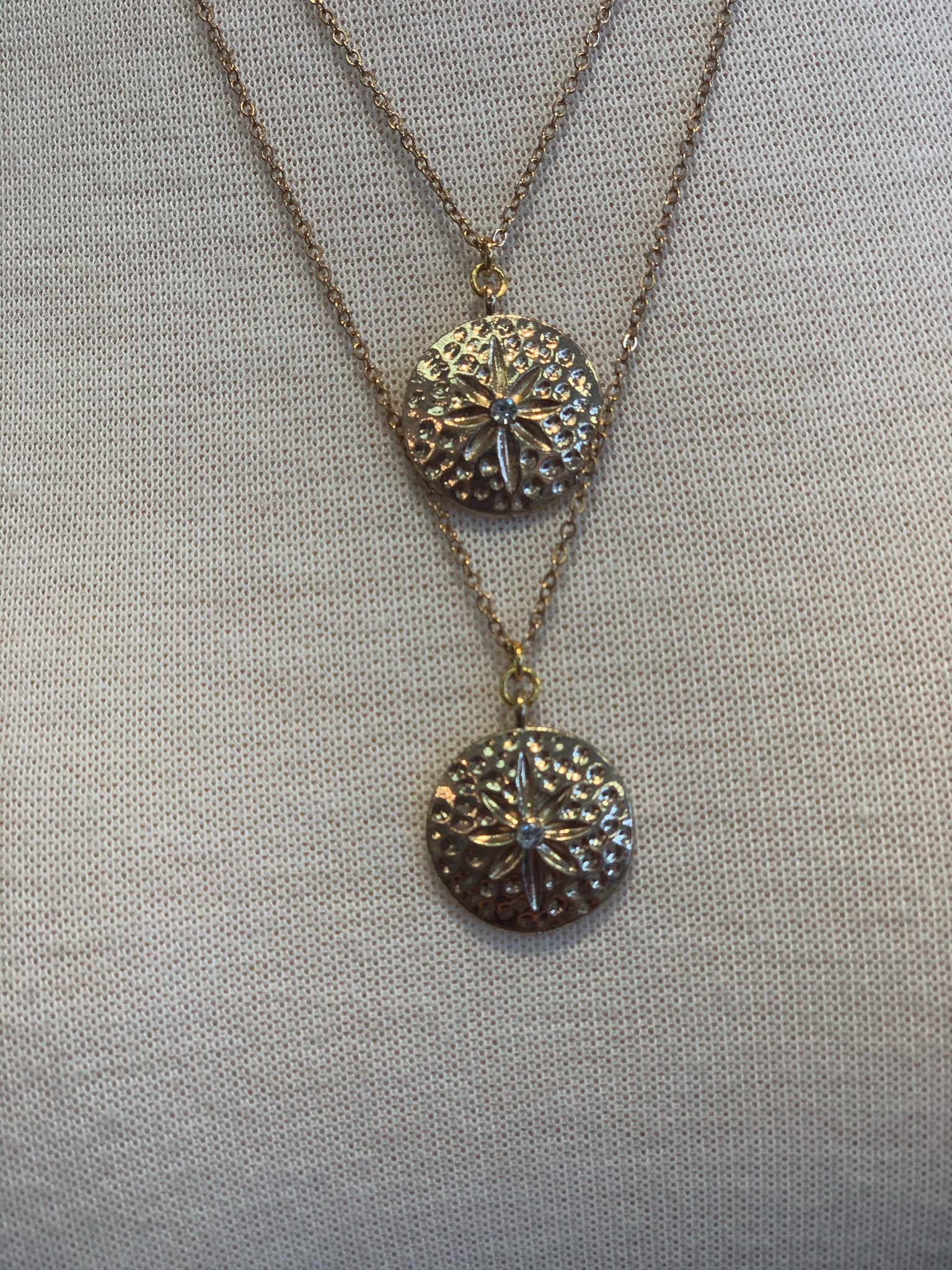 Unknown Sand Dollar Layered Necklace - Showroom56
