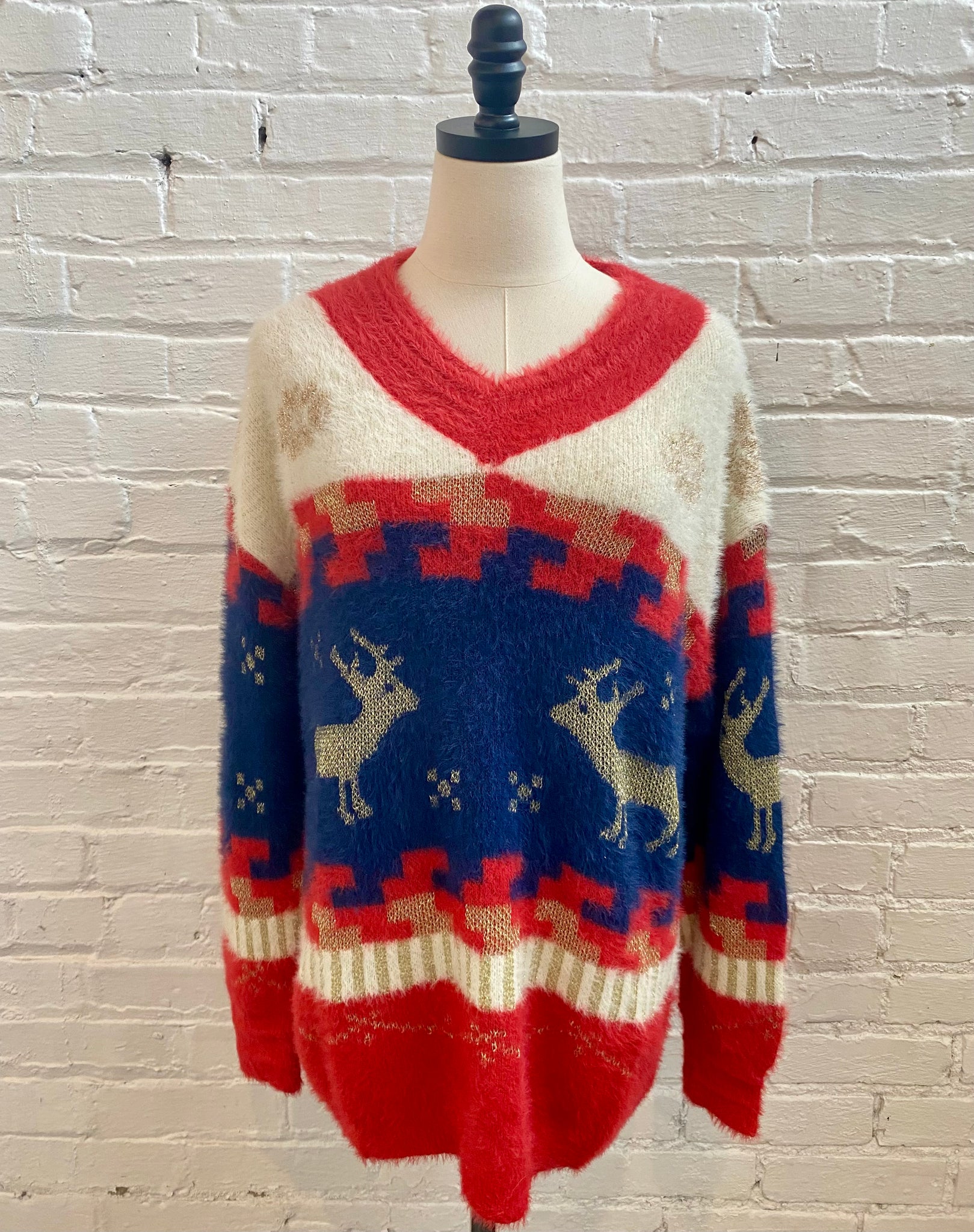 Reindeer Holiday Sweater