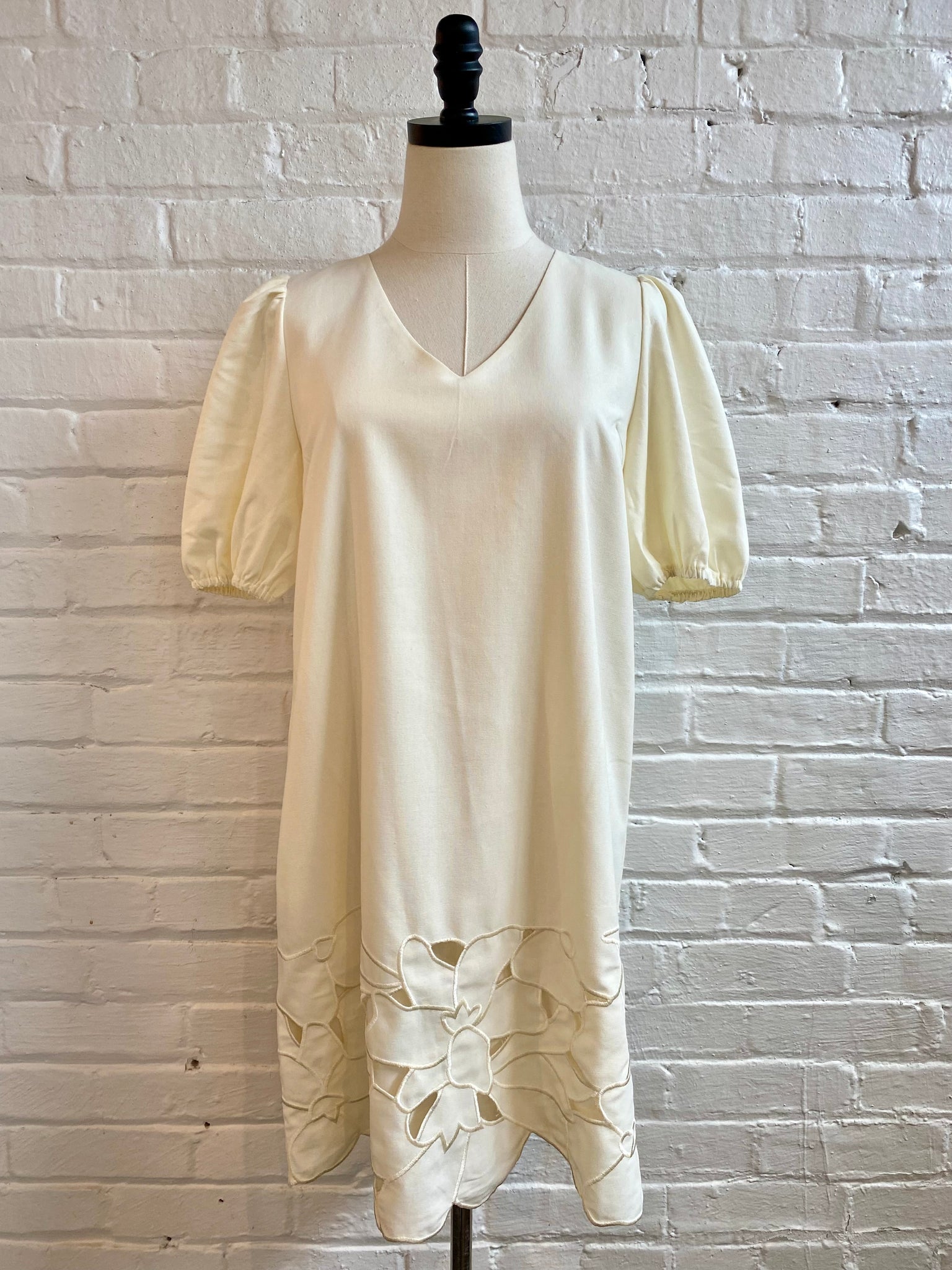 Embroidered Cutout Linen Dress Showroom56 Embroidered Cutout Linen Dress Showroom56