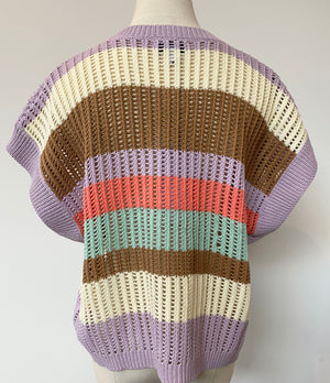 Striped Summer Crochet Sweater