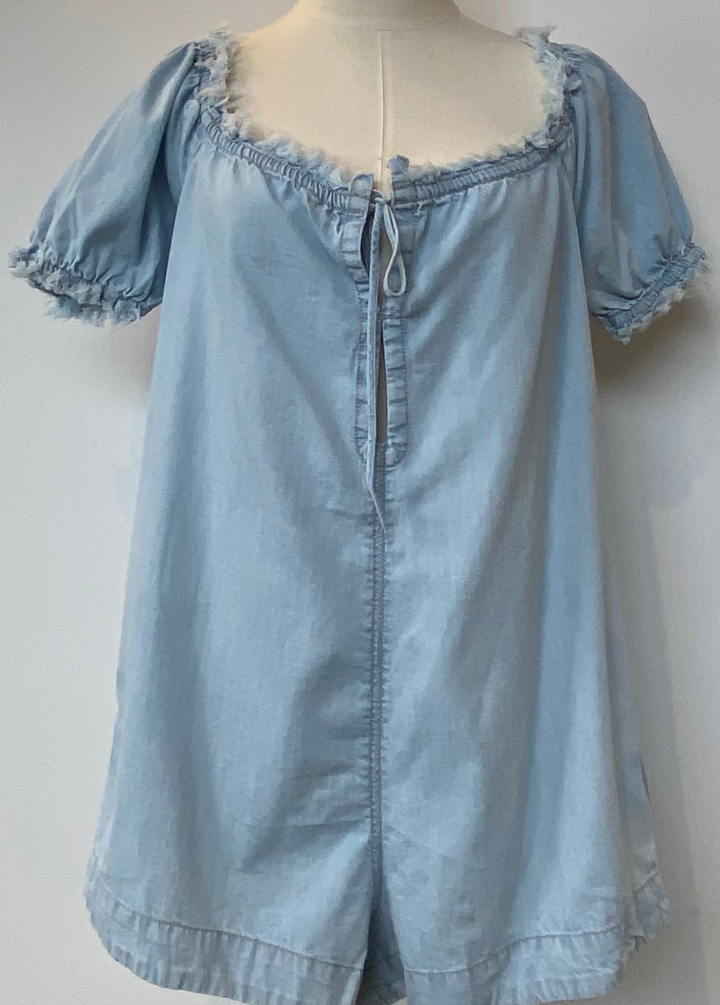 Daisy Denim Babydoll Romper