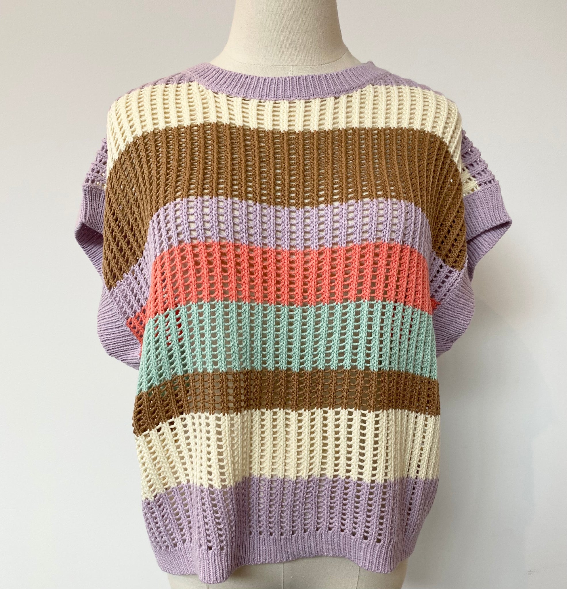 Striped Summer Crochet Sweater