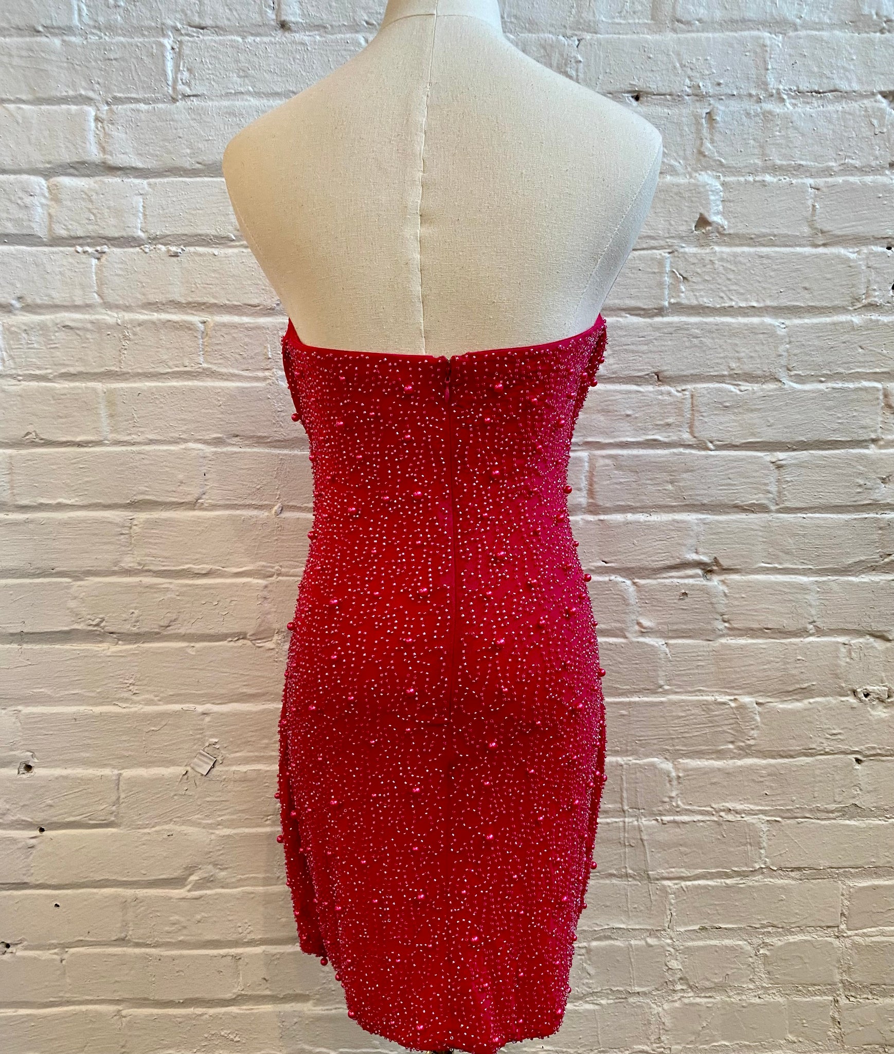 Pearl Embellished Bodycon Dress Showroom56 Pearl Embellished Bodycon Dress Showroom56