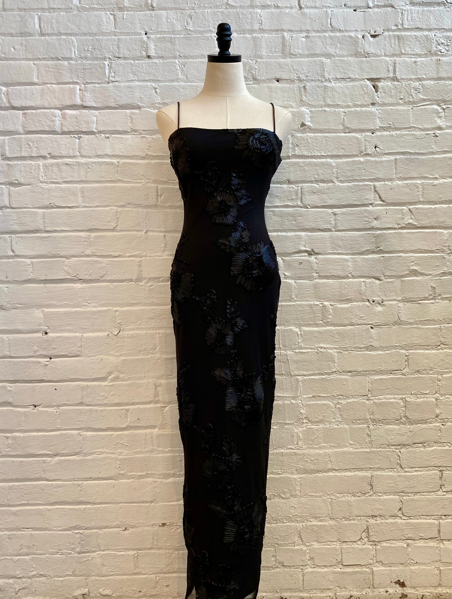 Striking Floral Applique Dress