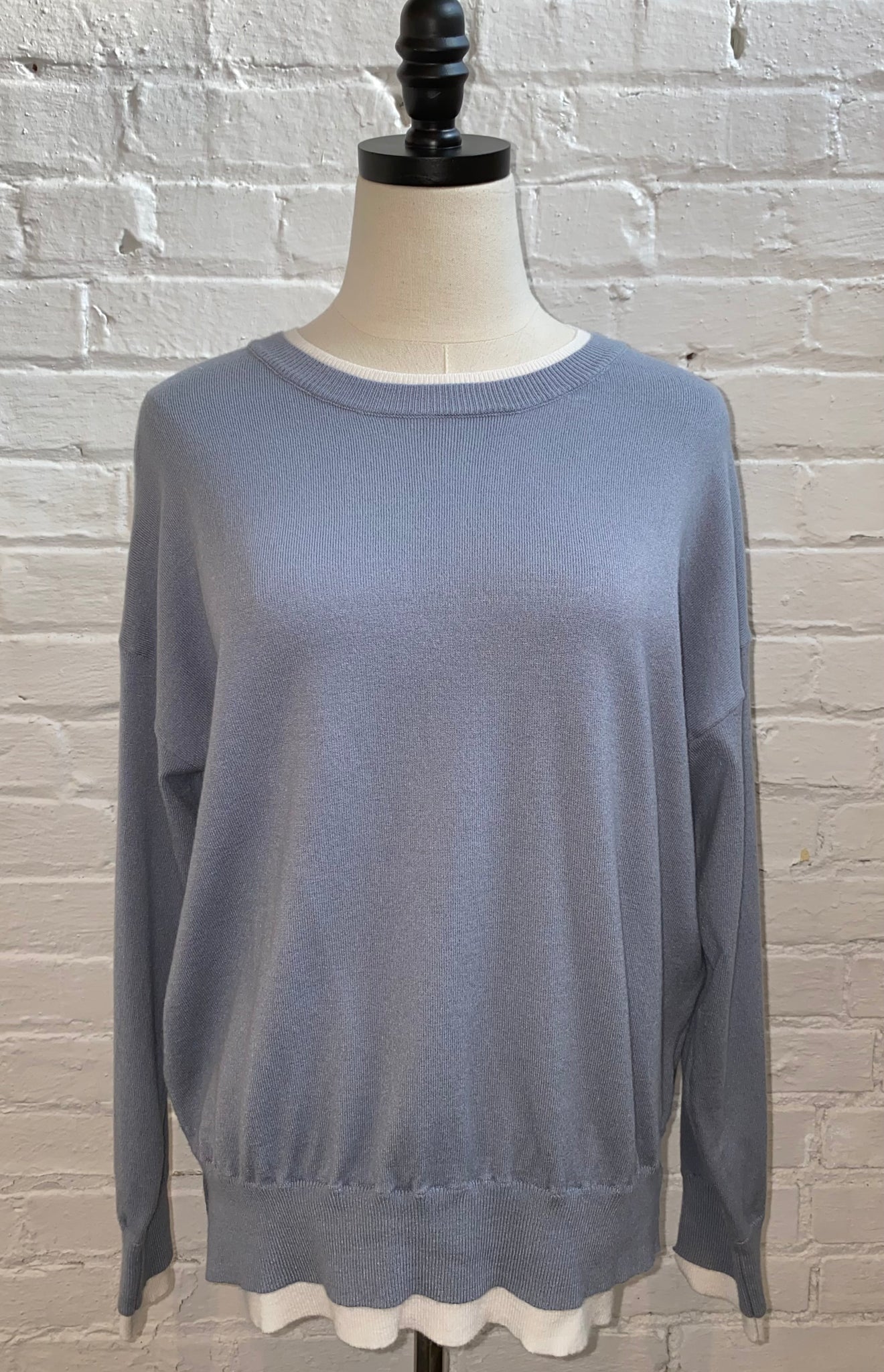 Two Tone Viscose Sweater