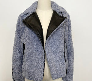 Blue Shearling Jacket