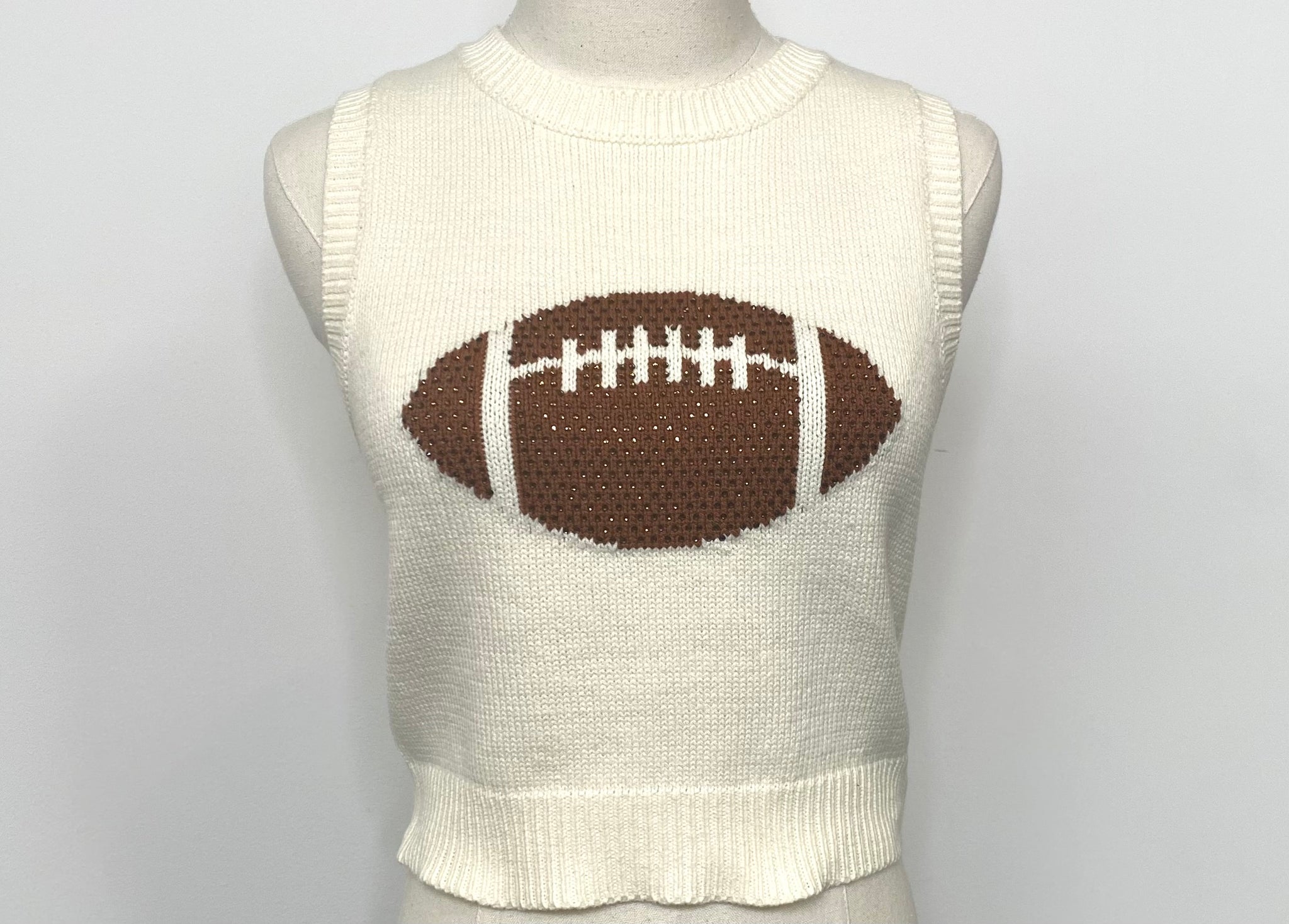 Sleeveless Football Sweater