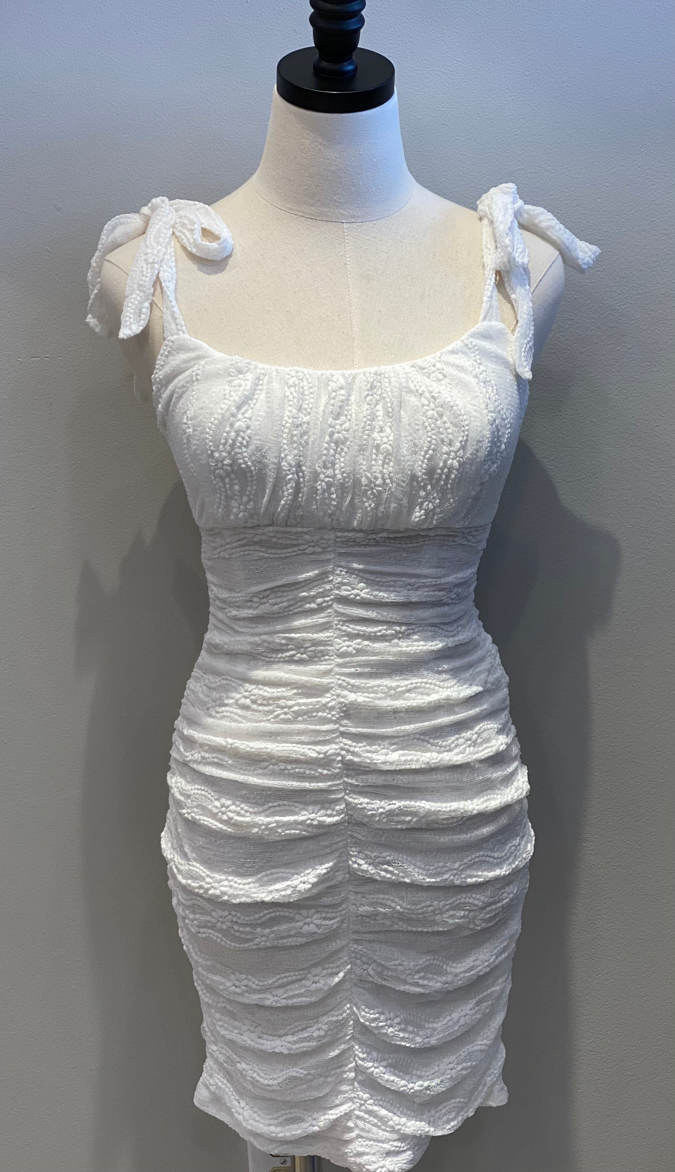 Ruched Bodycon Lace Dress Ruched Bodycon Lace Dress