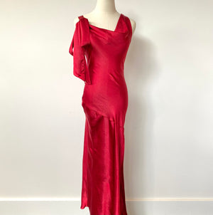 Lady In Red Side Tie Dress