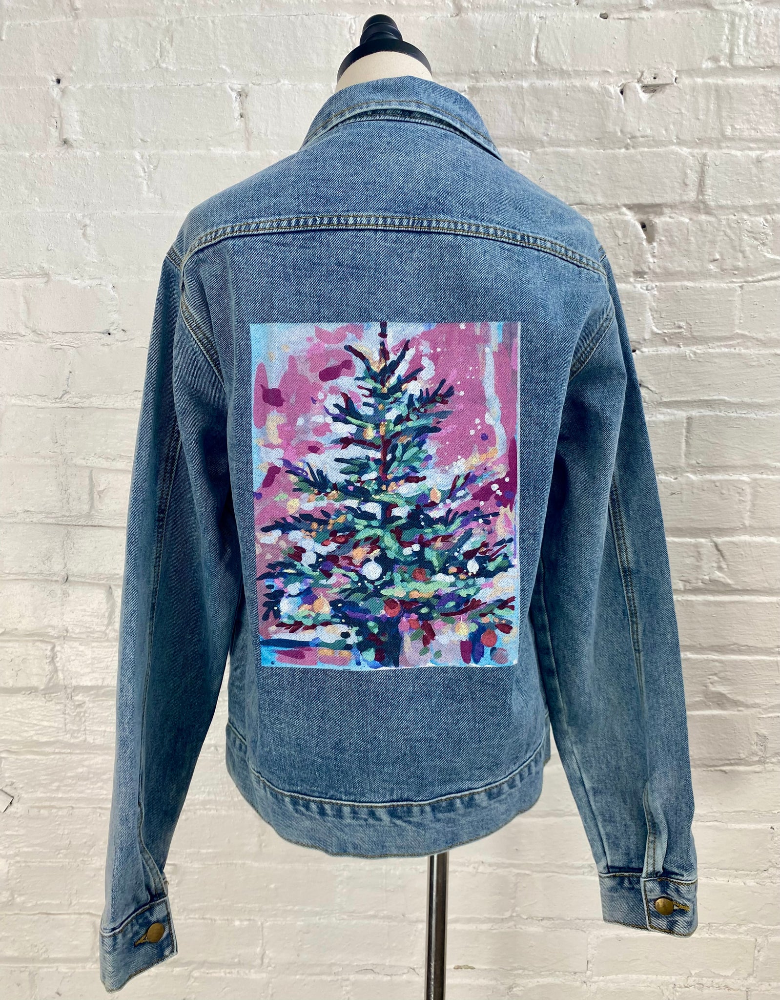 Cranberry Christmas Tree Jean Jacket