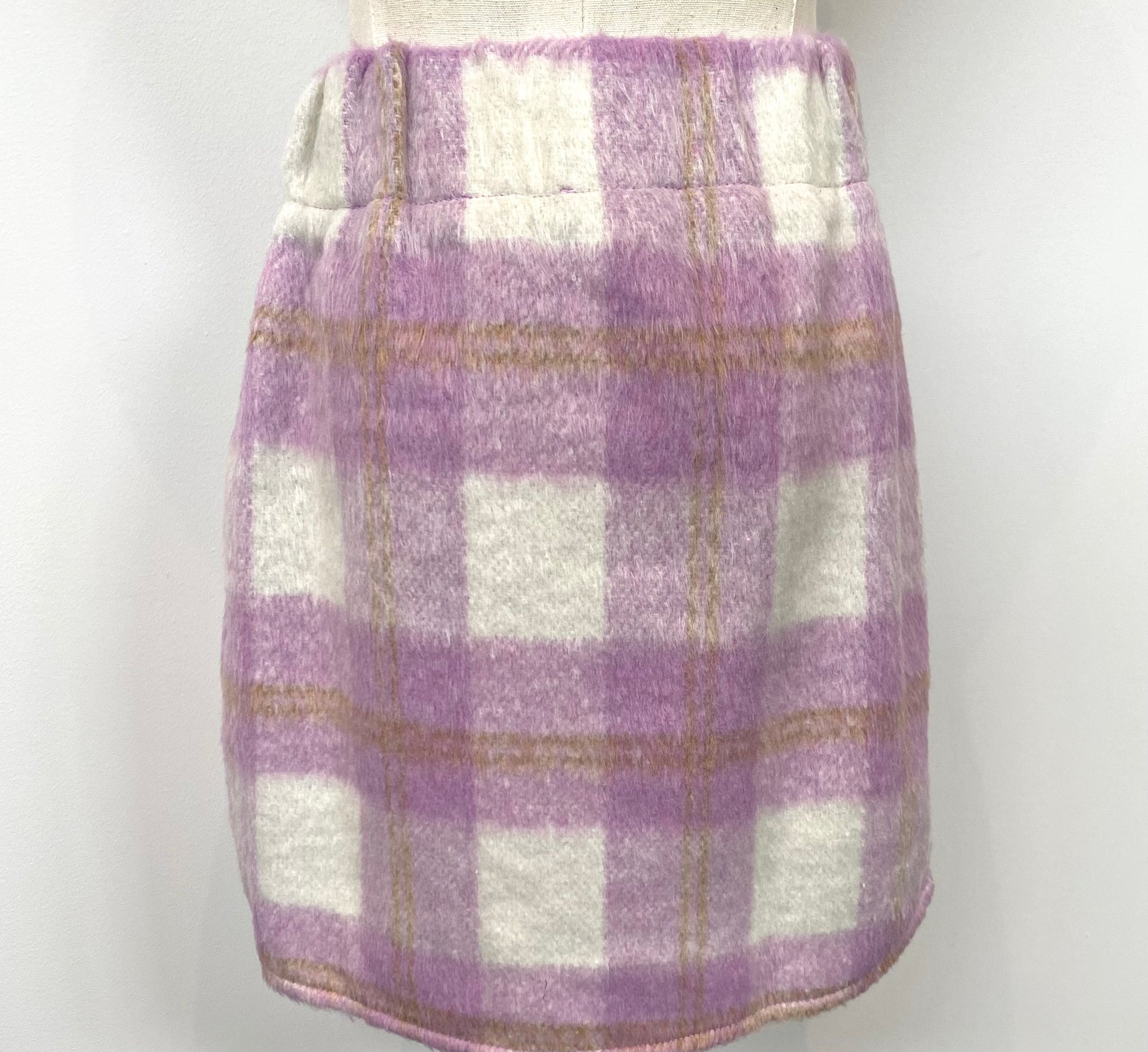 Lavender Plaid Skirt