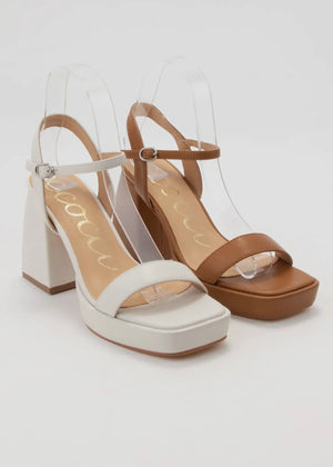 Miranda Platform Square-Toe Heel