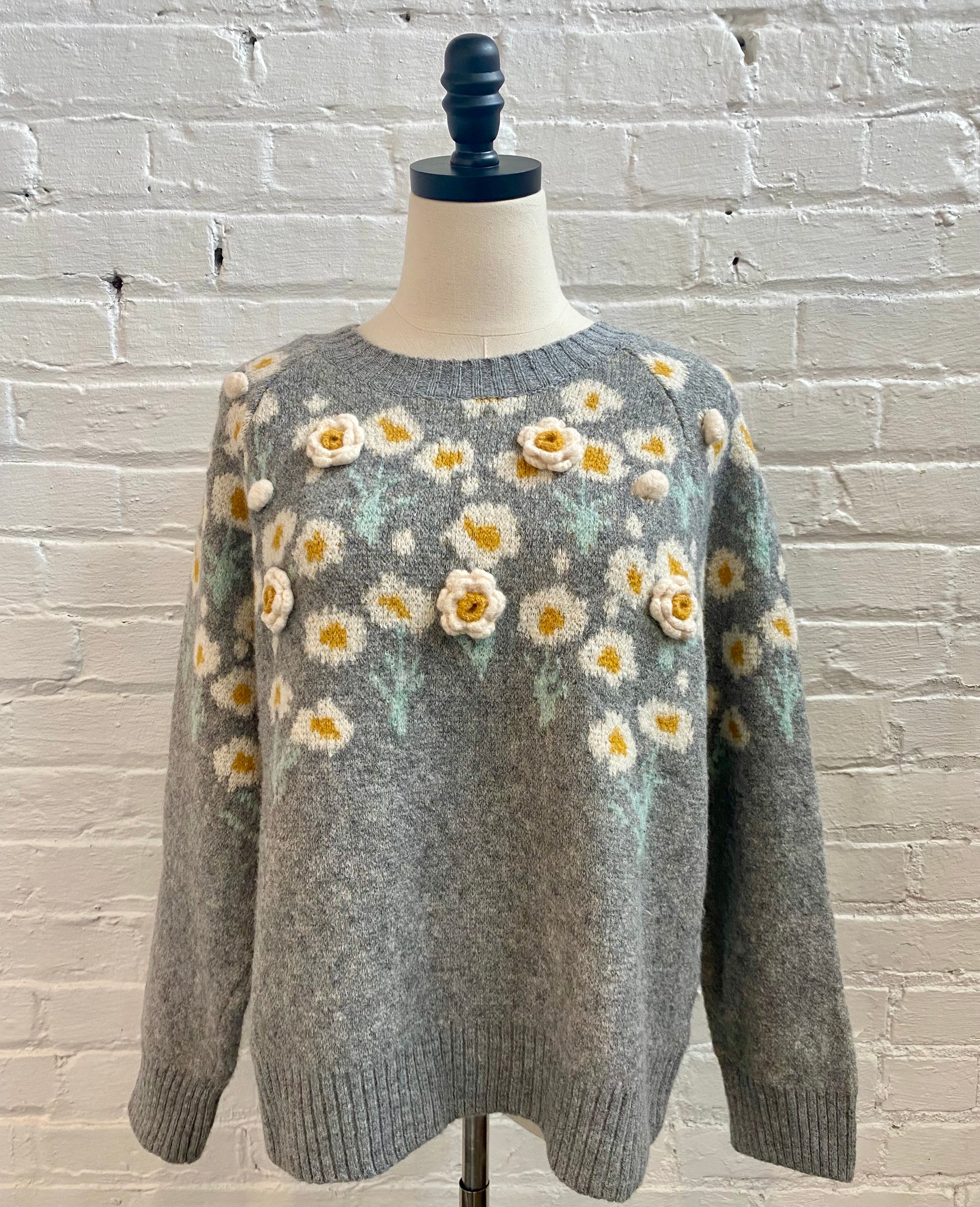 Daisy Embossed Sweater