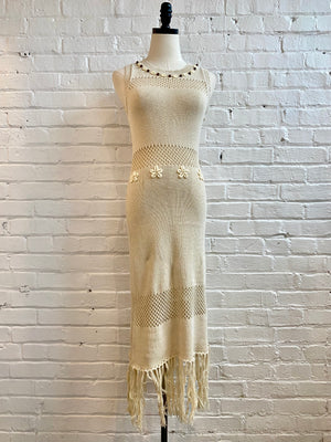 Shell Embellished Knit Maxi – Showroom56
