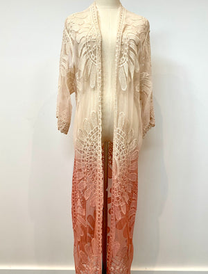 Ombre Lace Kimono