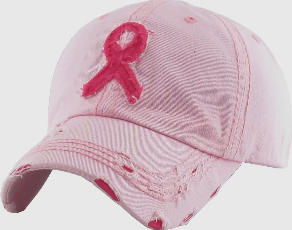 Breast Cancer Awareness Ribbon Hat