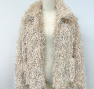 Taupe Faux Fur Jacket