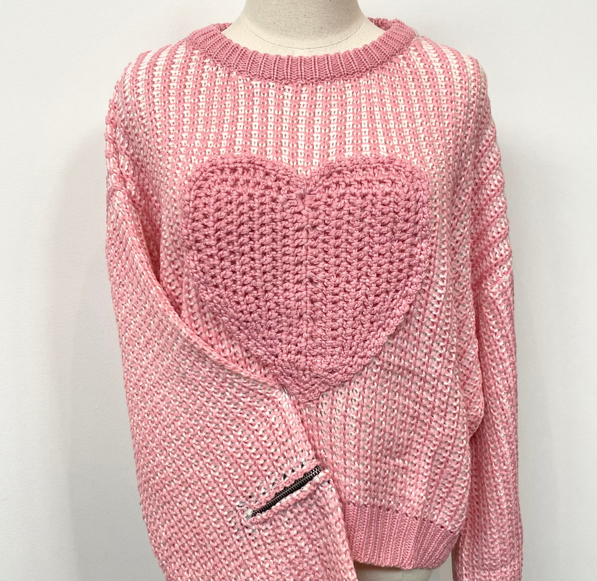 Crochet Heart Sweater