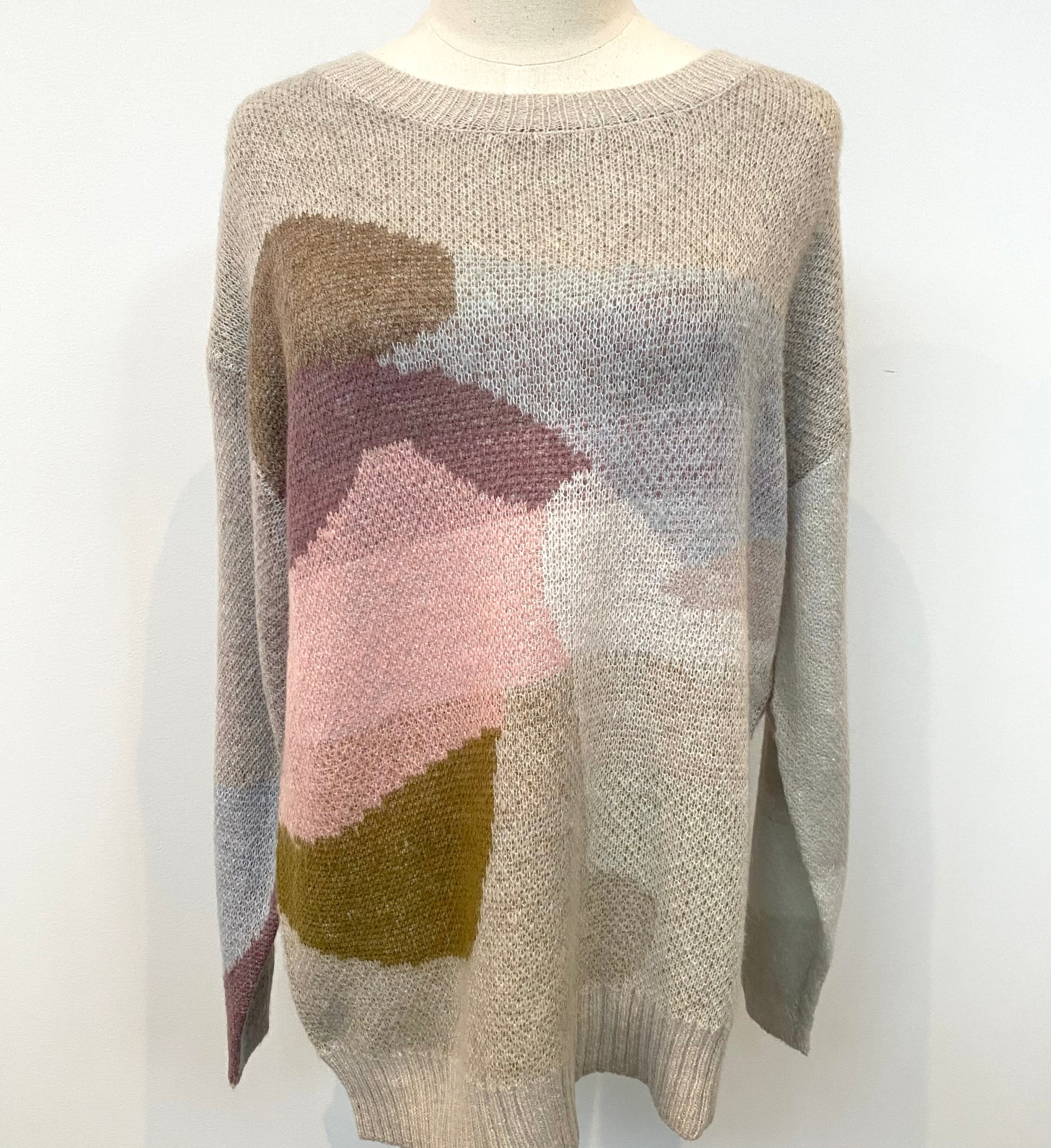 Abstract Knit Sweater