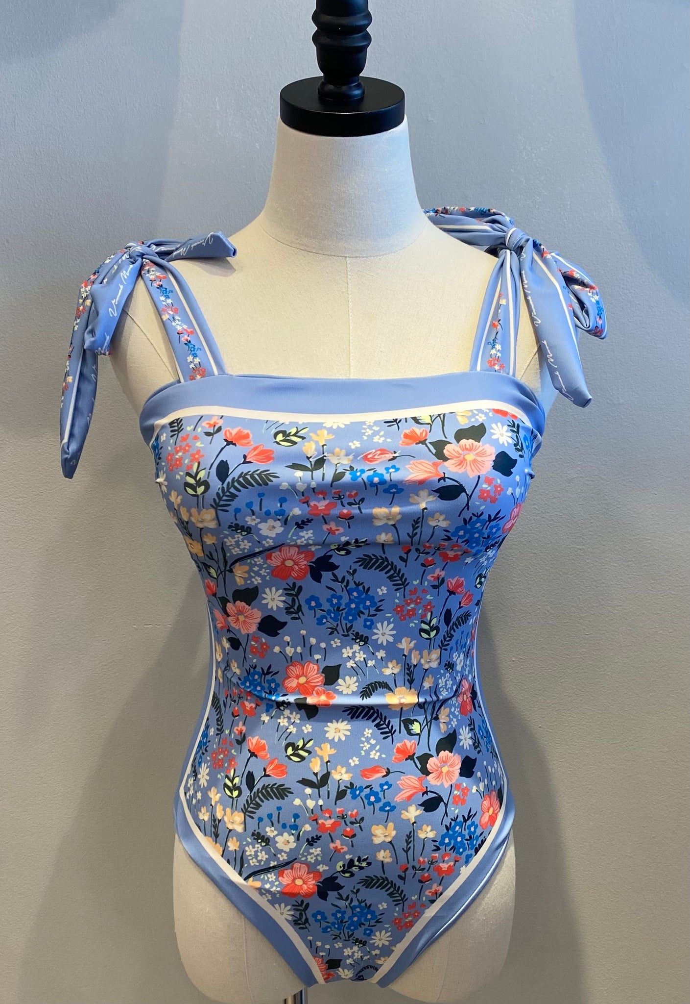 French Reversible Flower Swimsuit