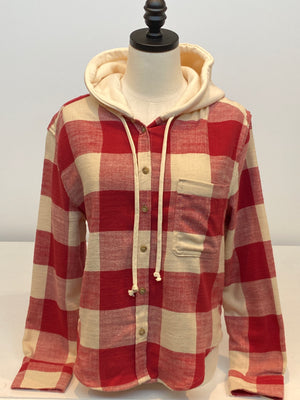 Bold Plaid Hoodie