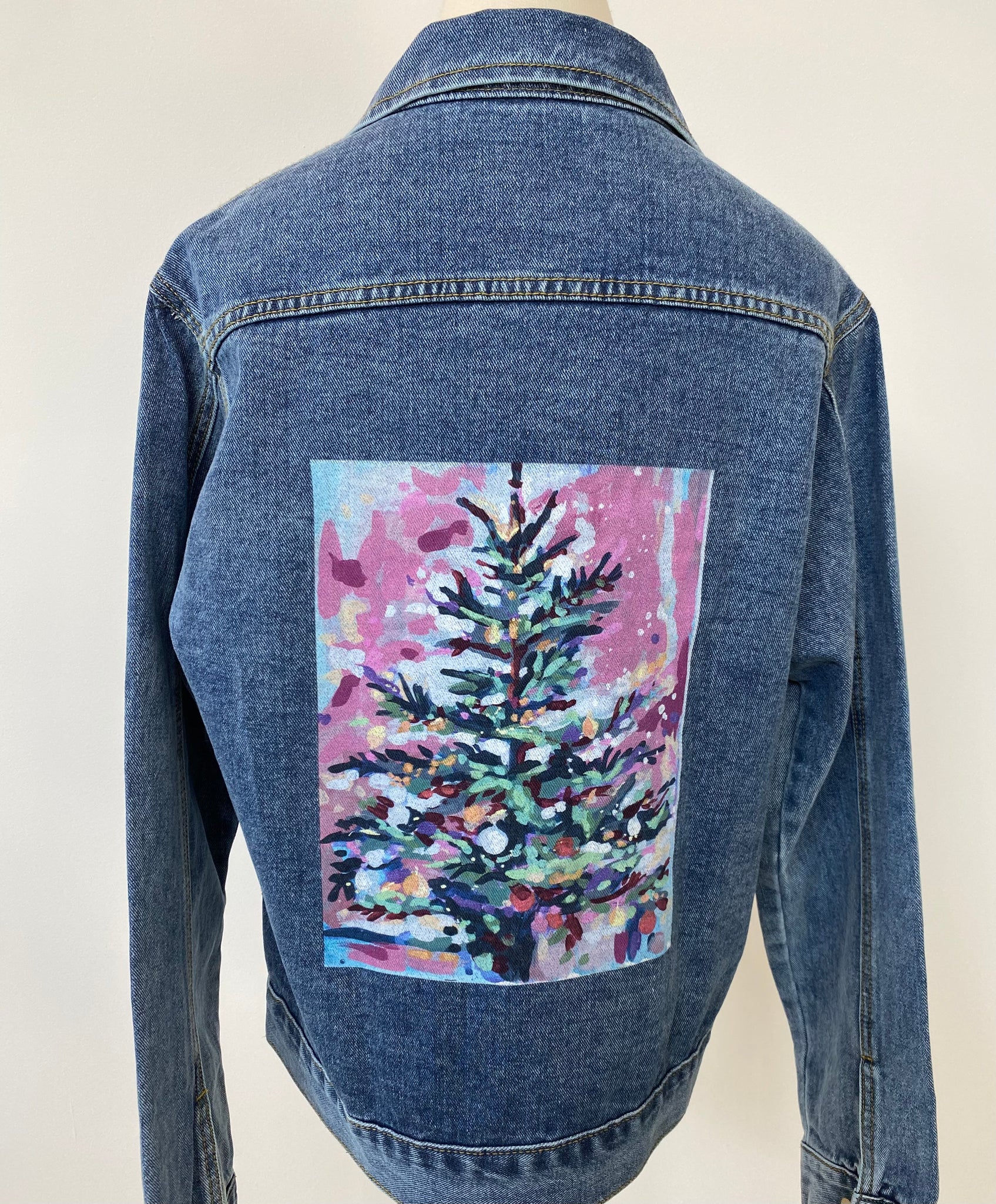 Cranberry Christmas Tree Jean Jacket