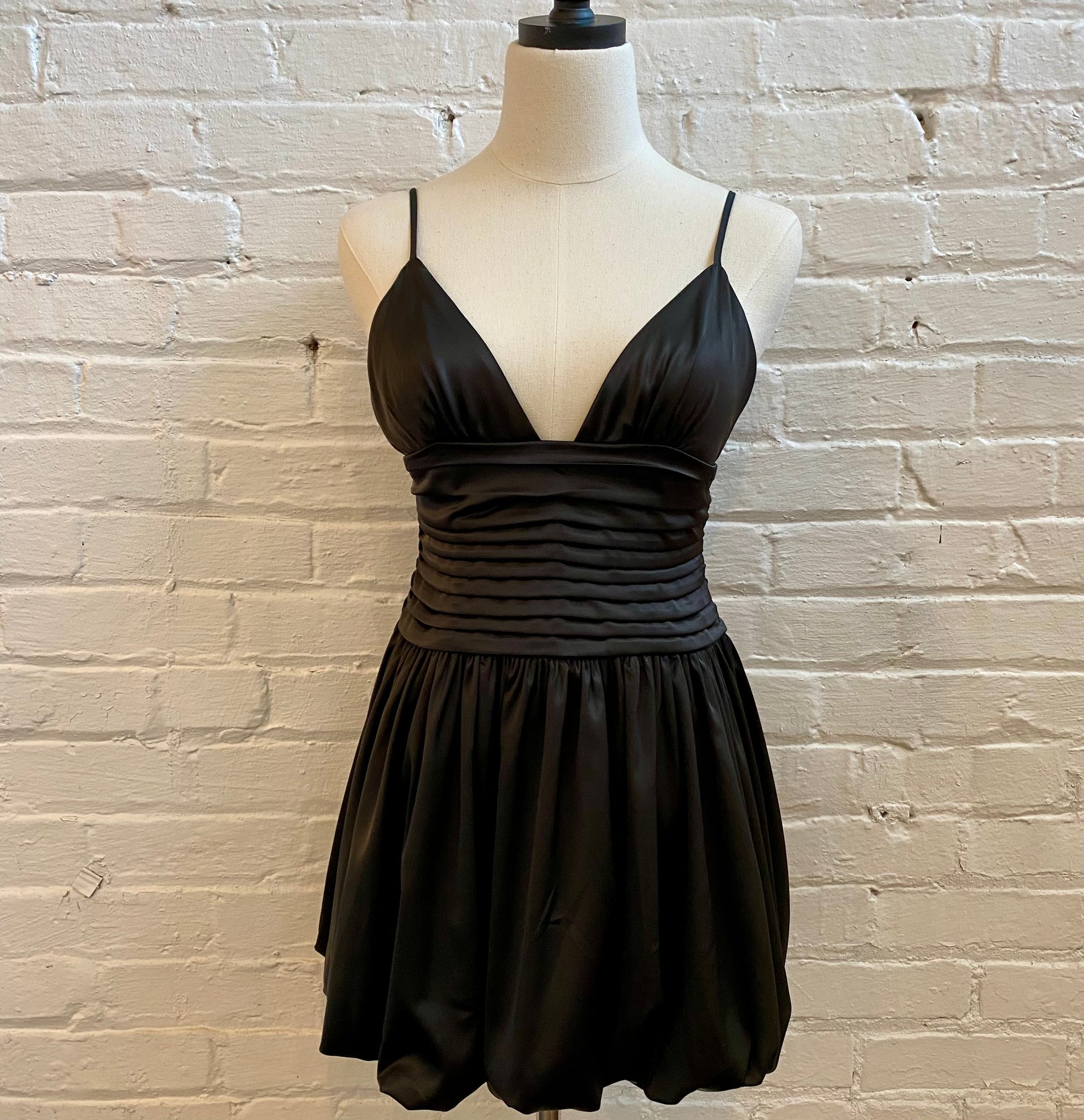 V-Neck Bubble Hem dress