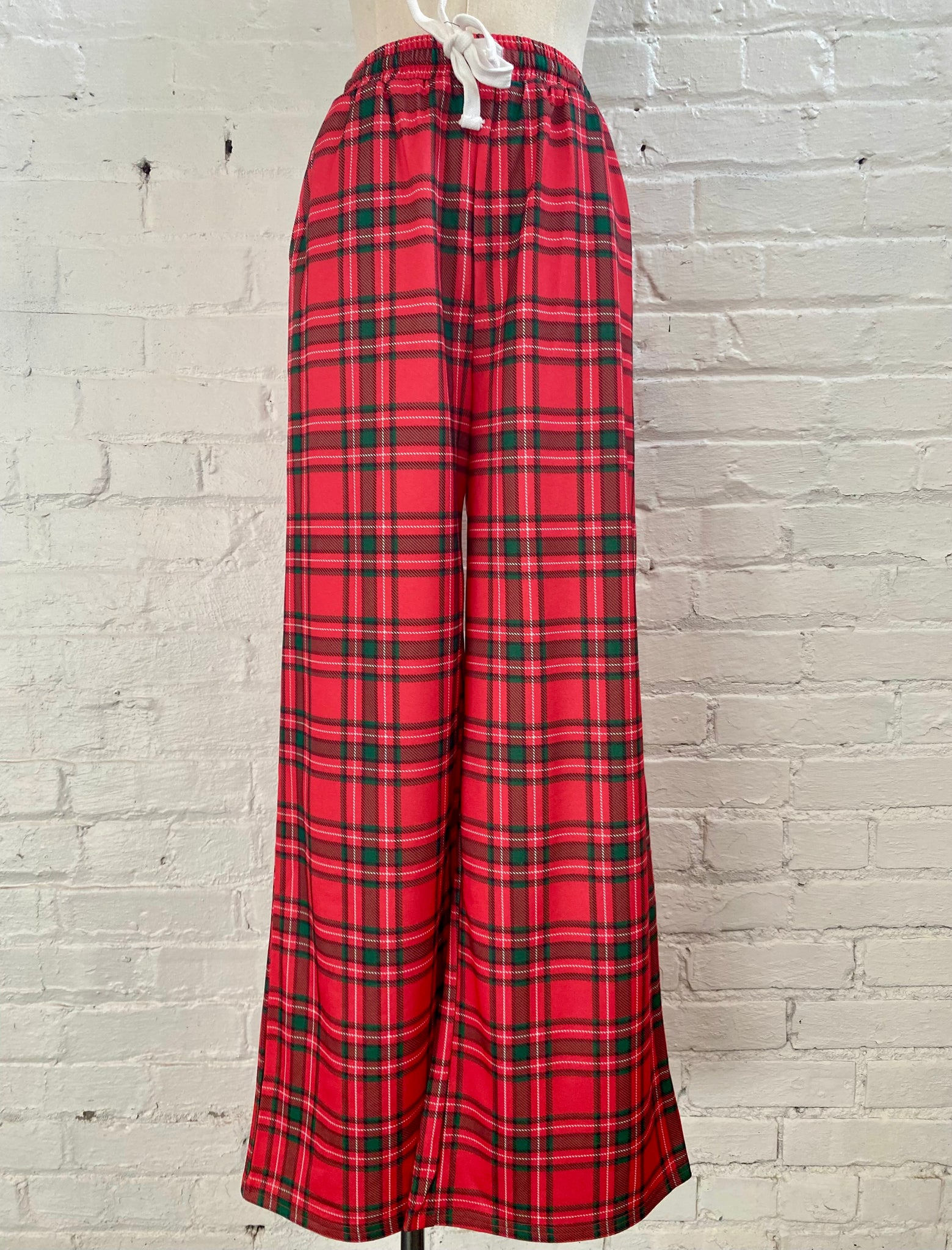 Plaid Christmas Casual Pants
