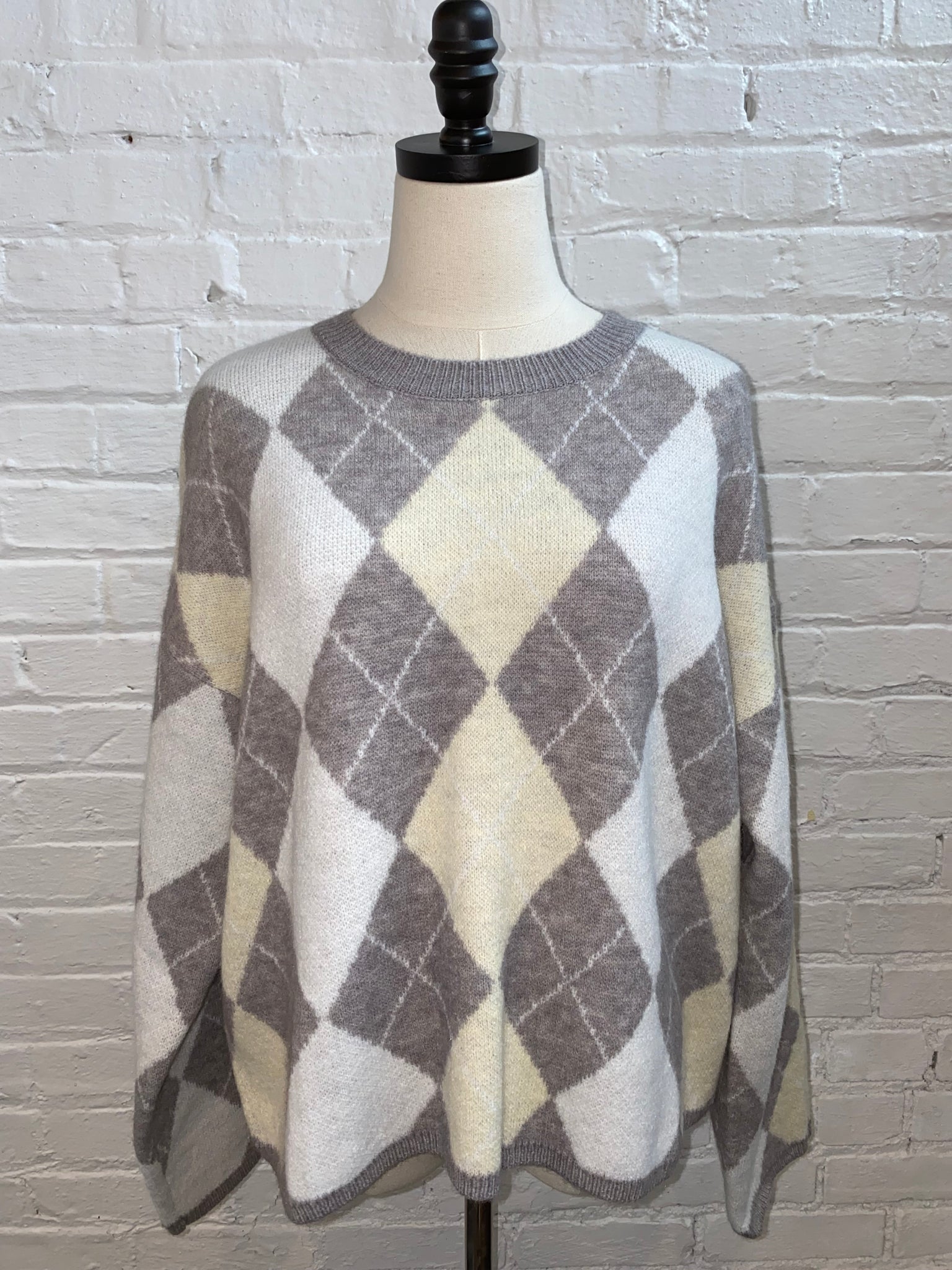 Argyle Pattern Sweater