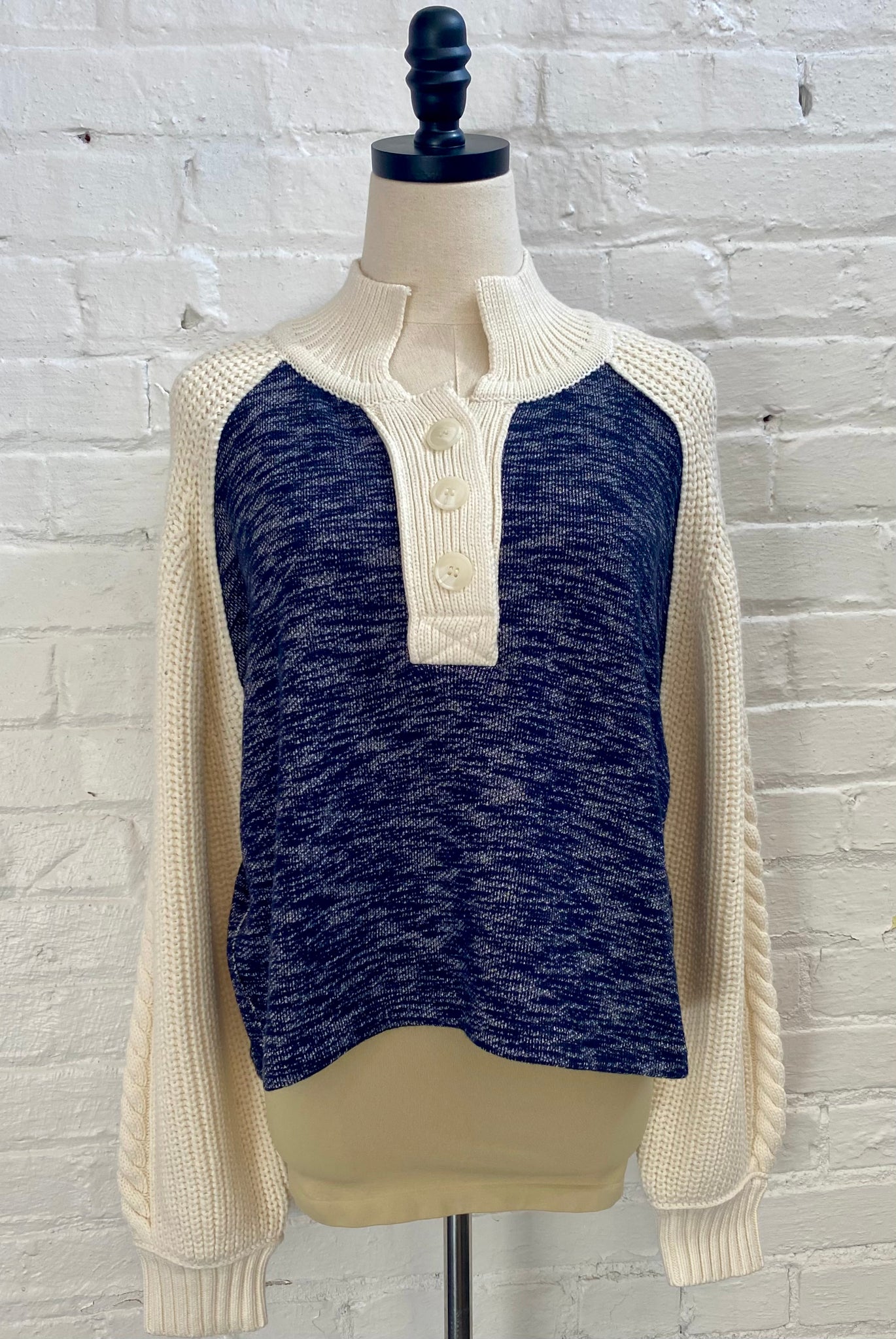 Ivory Quarter Zip Polo