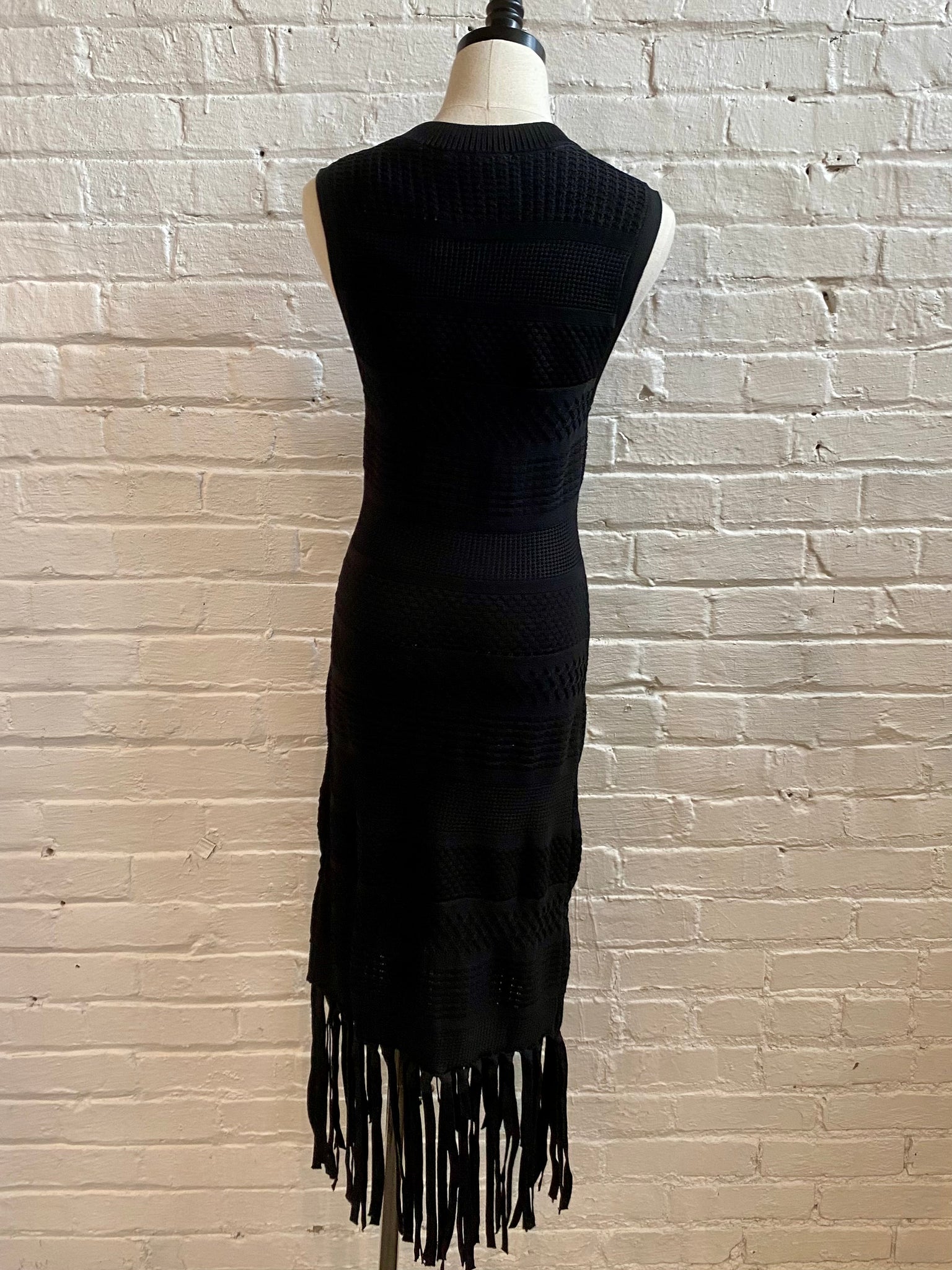 fringed knit midi dress Fringe – Showroom56 PromotionName: Friends & Family Event