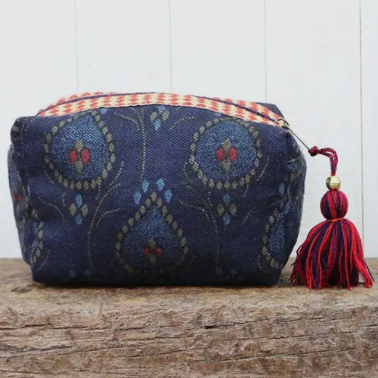 Paisley Origami Makeup Bag