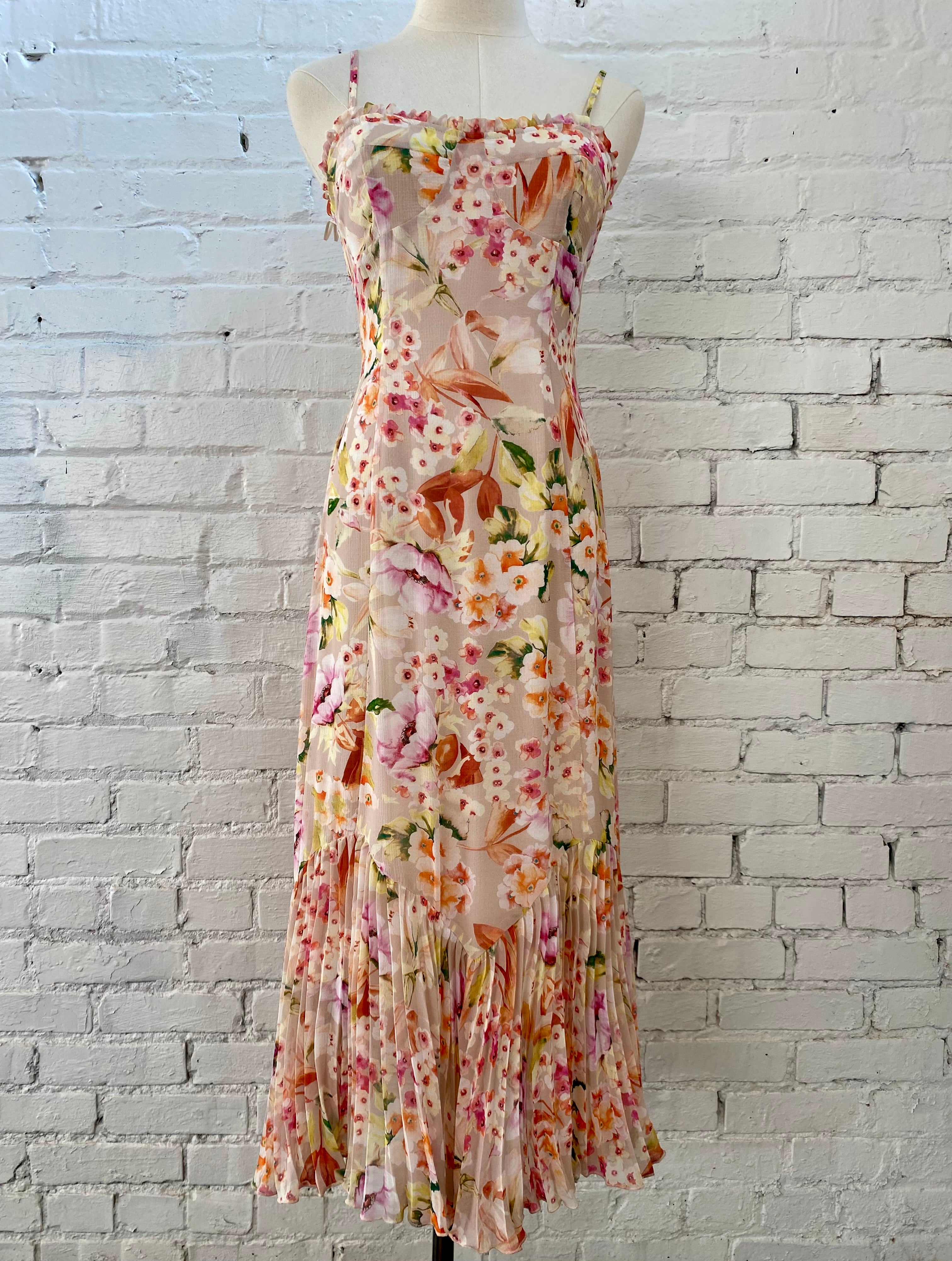 Pastel Floral Midi Dress Showroom56 Pastel Floral Midi Dress Showroom56