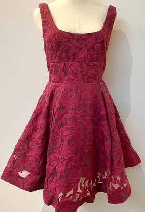 Fuchsia Fit & Flare Party Dress