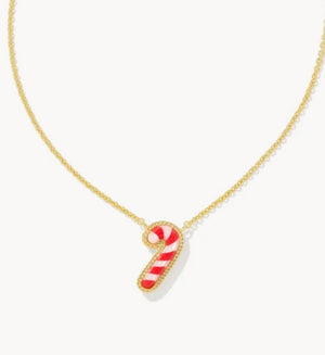 Candy Cane Pendant Necklace