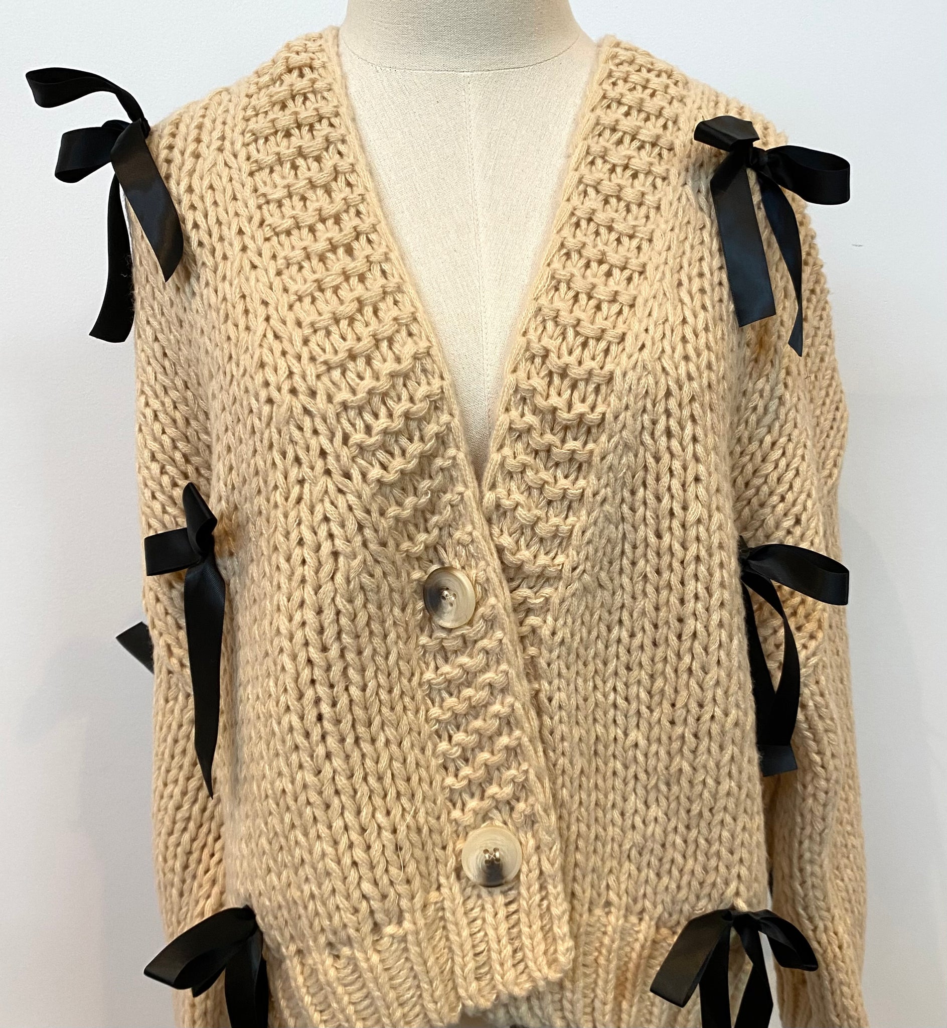 Bow Kissed Knit Cardigan