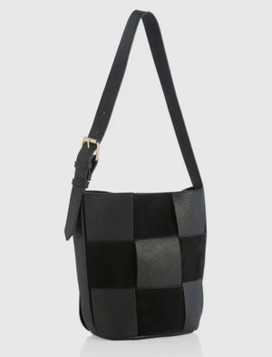 Checkerboard Bucket Bag