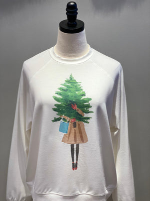 Girl With Tree Sweatshirt