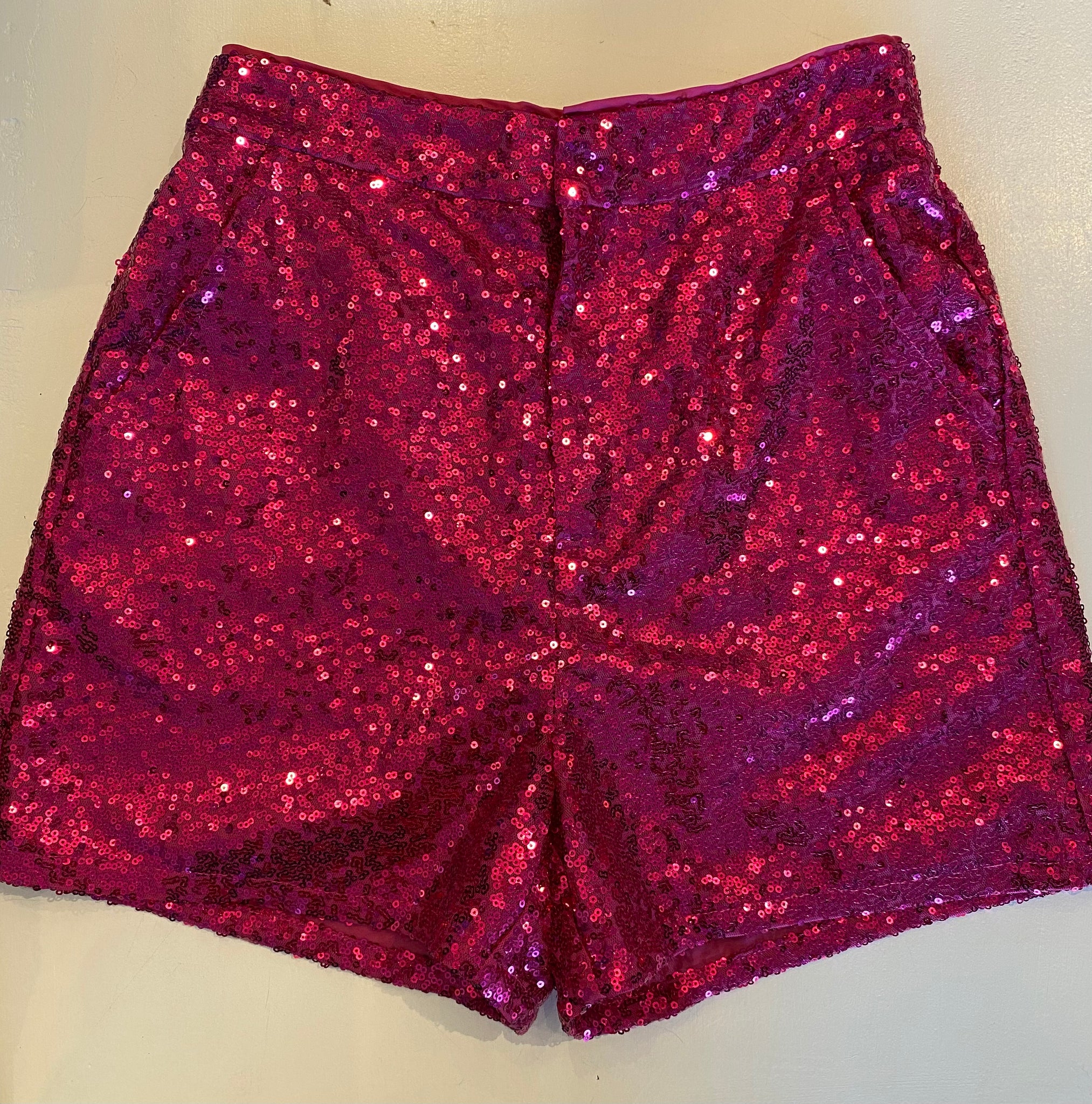 Adult Red Sequin Shorts