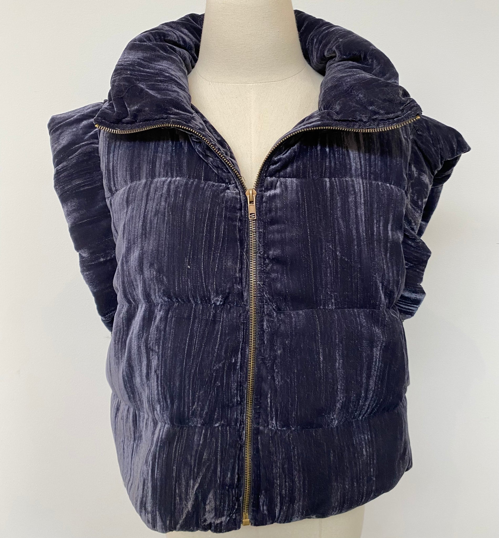 Velvet Puffer Vest