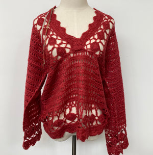 Woven Crochet Sweater