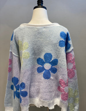 Flower Pullover Sweater