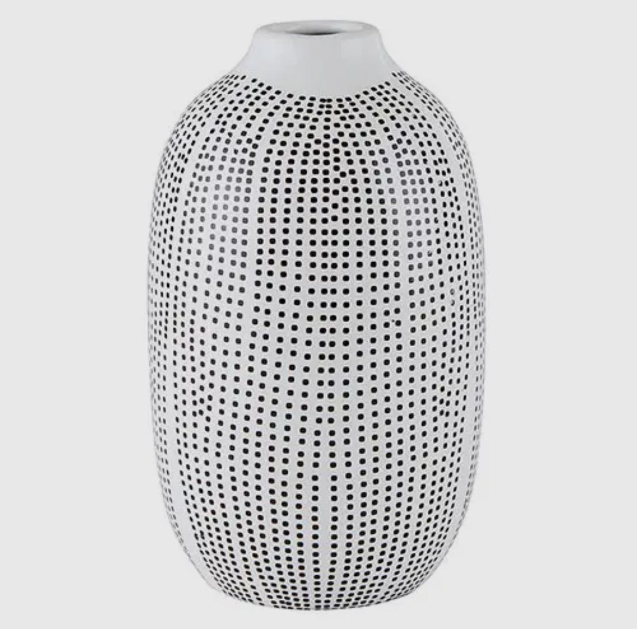 Large Dotted Pattern Bud Vase