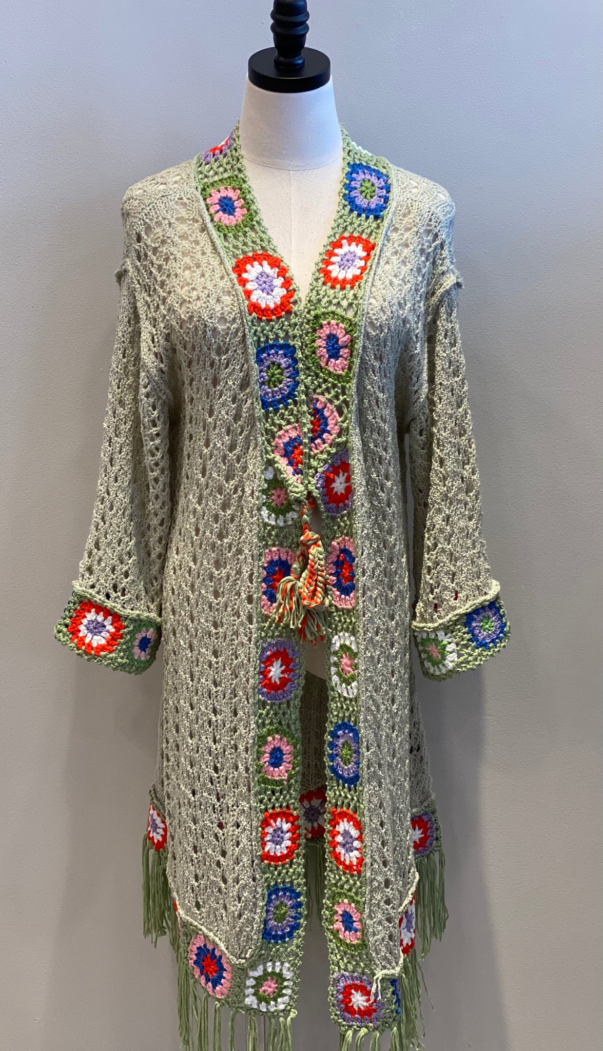 Crochet 2025 fringe cardigan