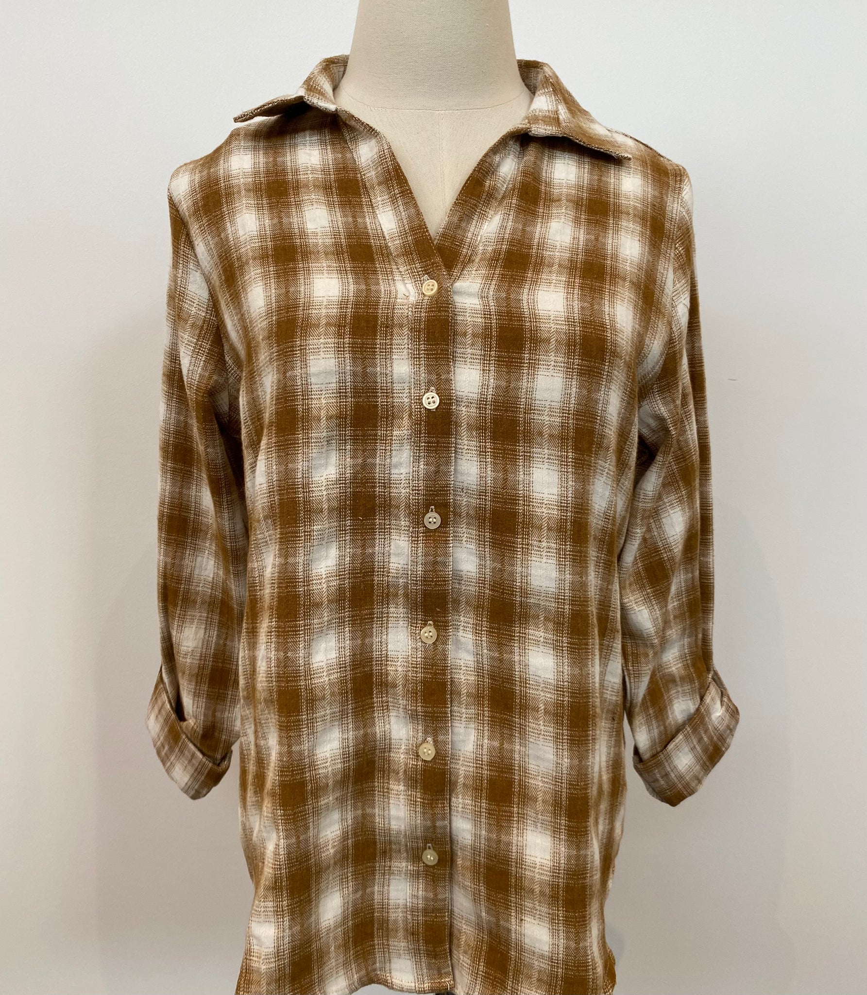 Honey Plaid Shirt