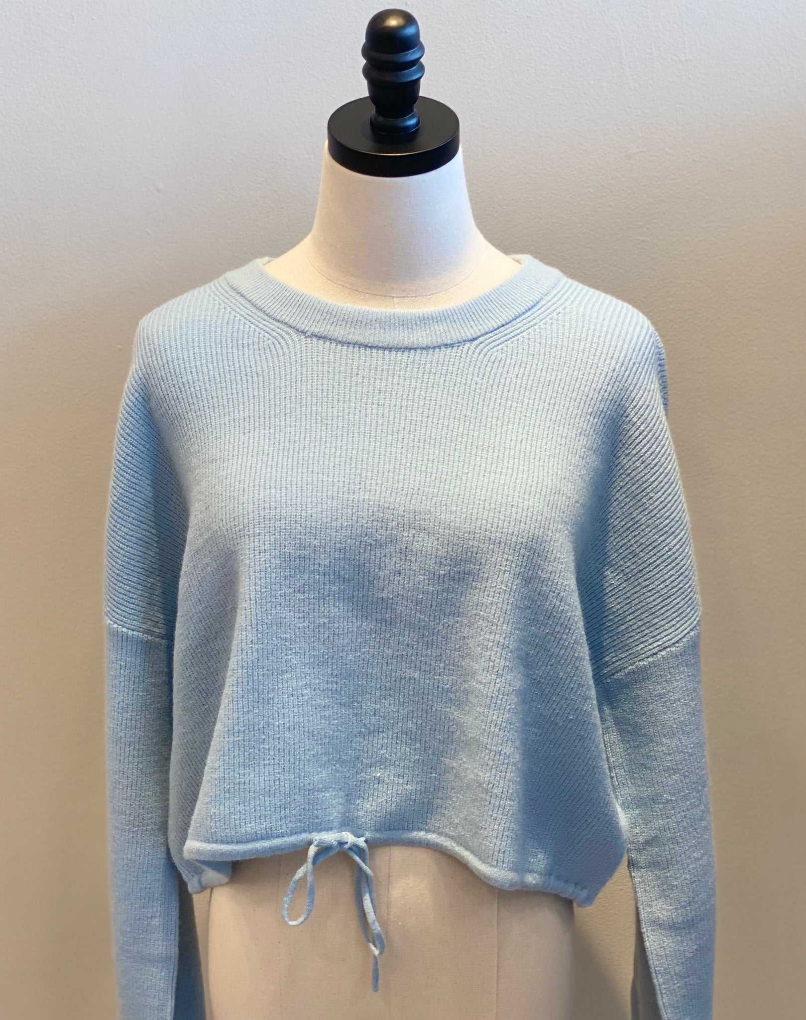 Drawstring Dolman Sleeve Sweater