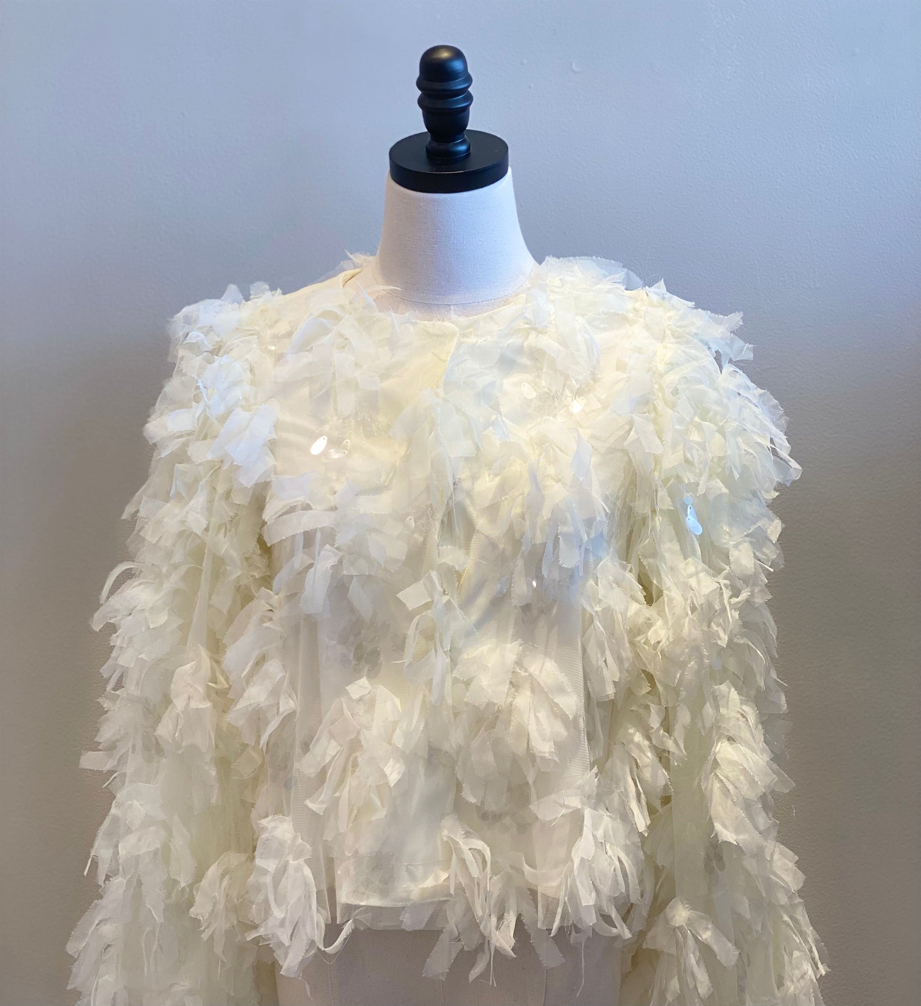 Fluffy Tiered Party Jacket