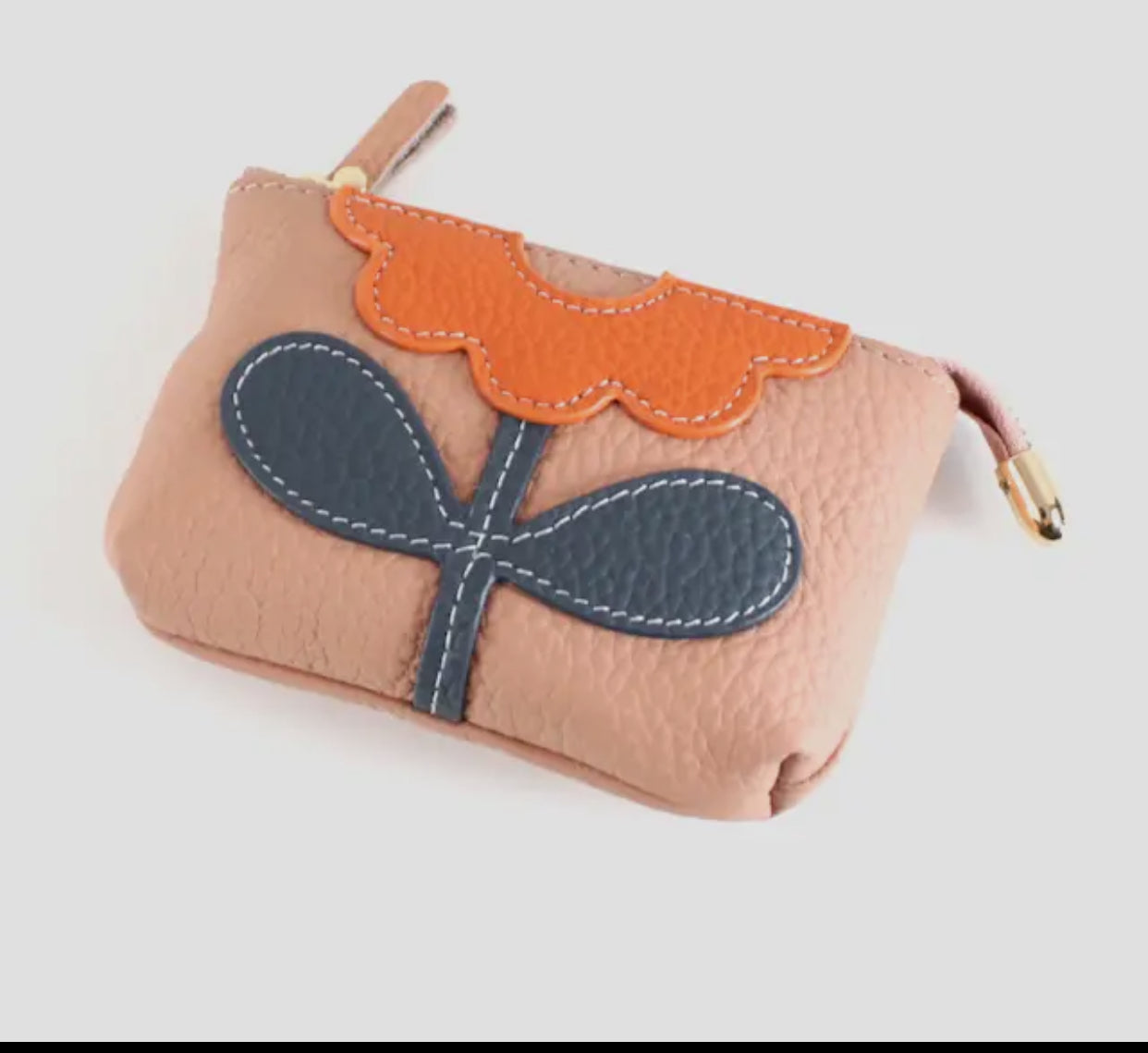 Flower Coin Purse With Keychain