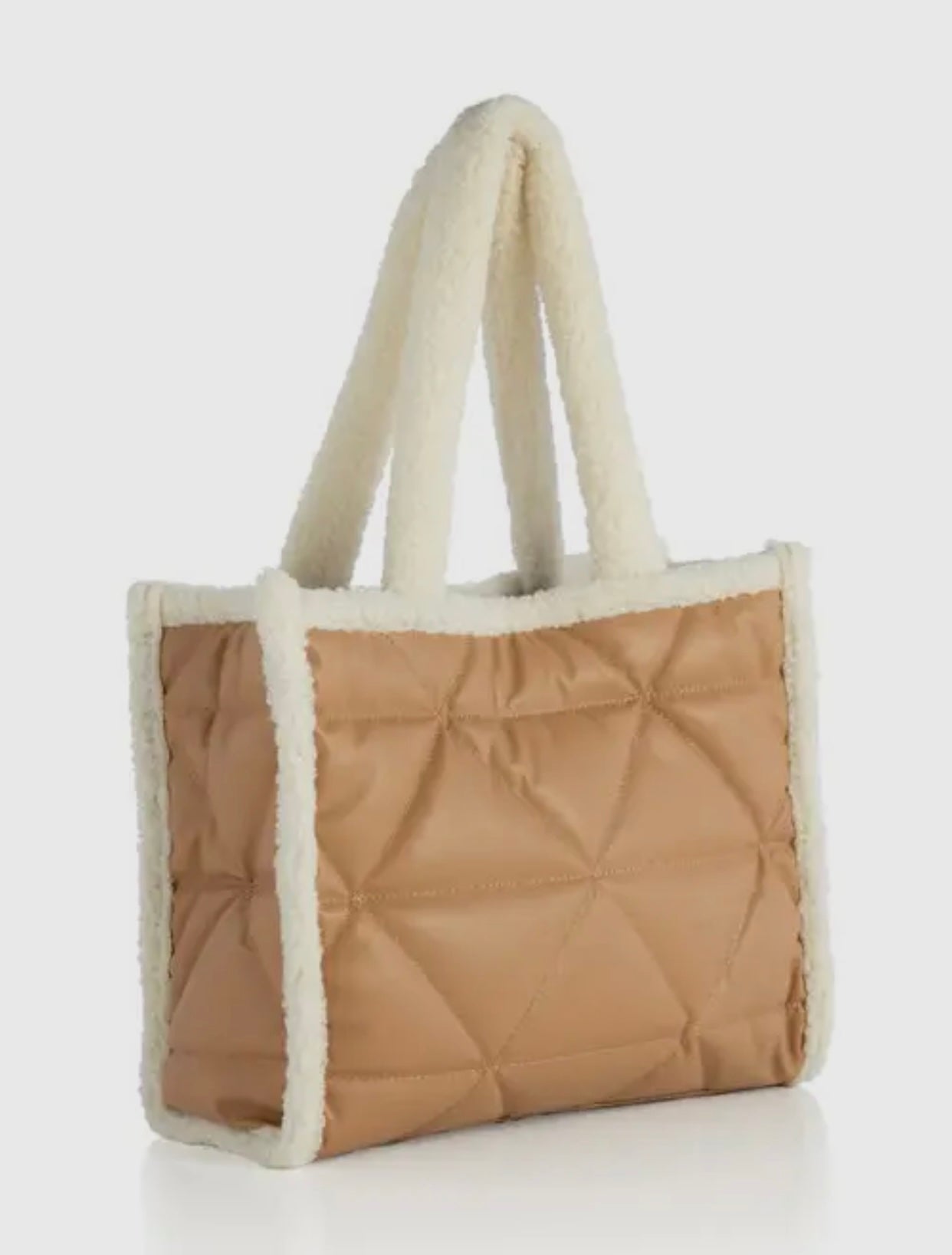 Quilted Sherpa Tote Bag